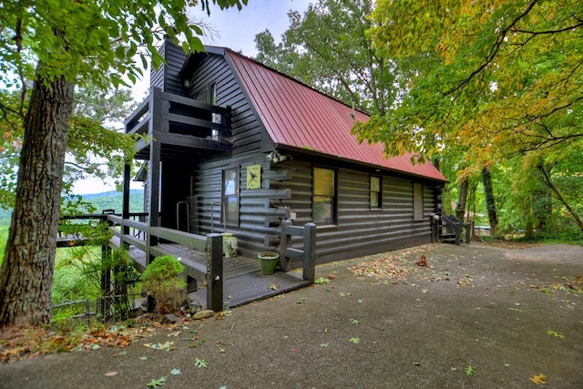 view of side of property