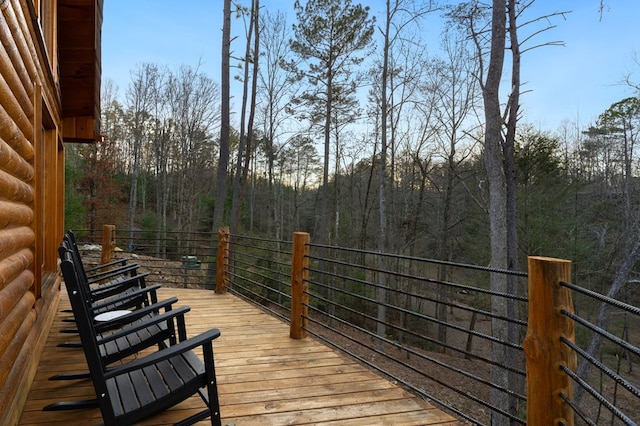 87 Lonesome Dove Path, Blue Ridge, GA 30513 - view of wooden deck