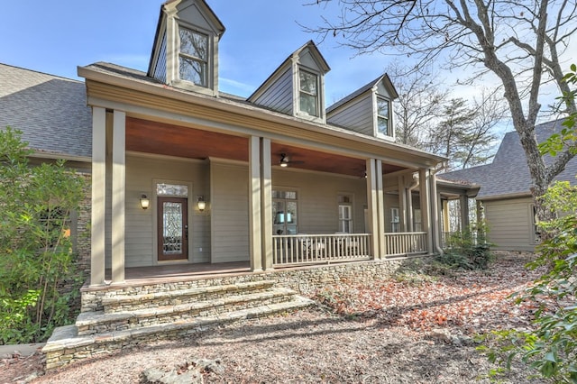 1492 Mcelroy Mountain Dr, Jasper, GA 30143 - view of front of home with covered porch and roof with shingles