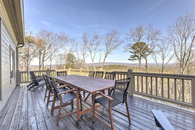 1492 Mcelroy Mountain Dr, Jasper, GA 30143 - deck featuring outdoor dining space