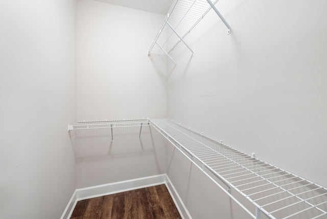410 N Sharp Mountain Church Ln, Ball Ground, GA 30107 - walk in closet featuring wood finished floors