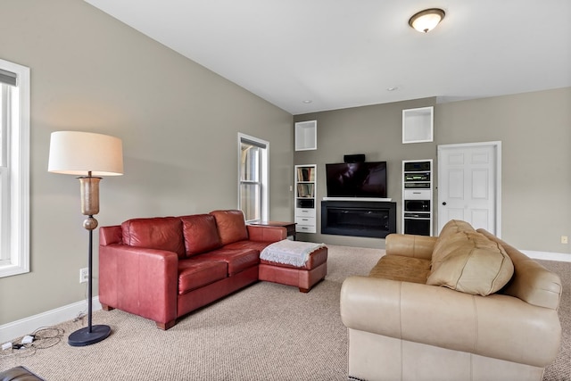 301 Shadow Mountain Rd, Dillard, GA 30537 - carpeted living area featuring baseboards