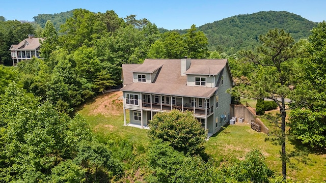 301 Shadow Mountain Rd, Dillard, GA 30537 - view from above of property with a forest