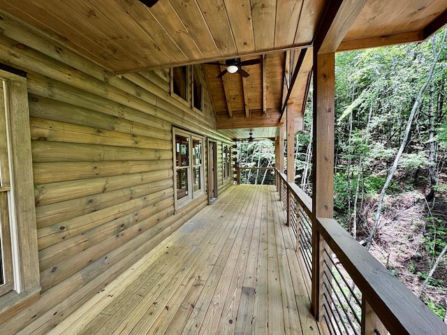 65 Christopher Dr, Ellijay, GA 30540 - view of wooden terrace