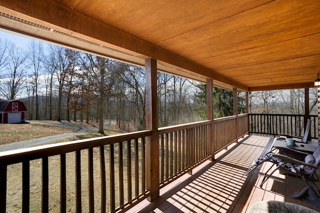 view of deck