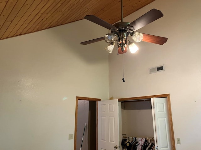 47 Starry Night Path, Murphy, NC 28906 - detailed view of wood ceiling and ceiling fan