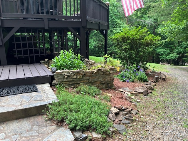 47 Starry Night Path, Murphy, NC 28906 - view of yard with a wooden deck