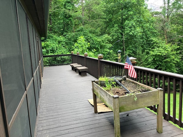 47 Starry Night Path, Murphy, NC 28906 - wooden deck featuring a wooded view