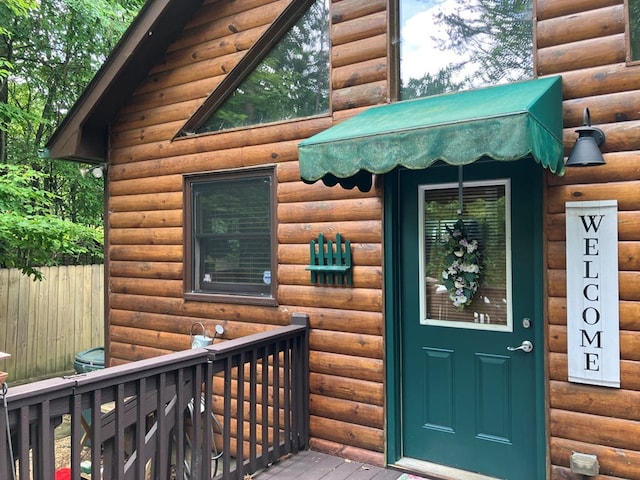 47 Starry Night Path, Murphy, NC 28906 - property entrance featuring faux log siding
