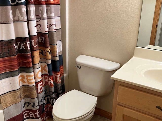 47 Starry Night Path, Murphy, NC 28906 - full bath featuring vanity, a shower with curtain, and a textured wall