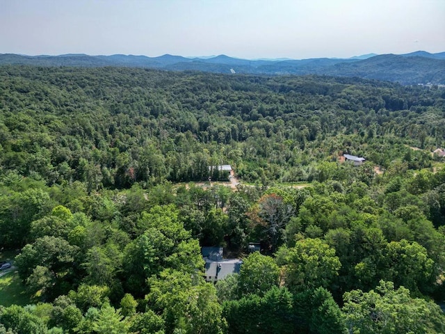 aerial view featuring a mountain view