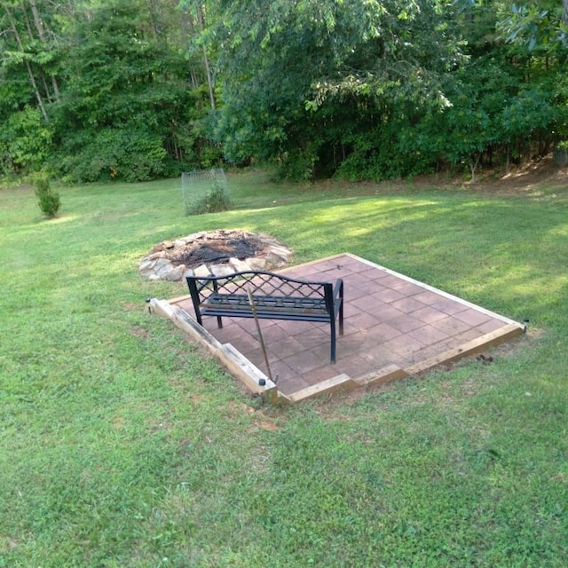 view of yard featuring a patio