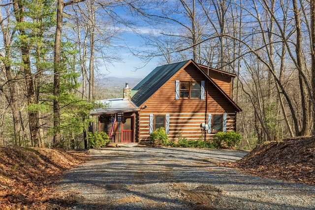 view of front of property