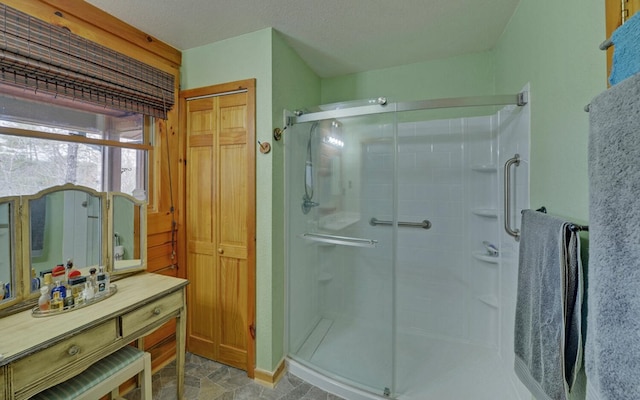 530 Bear Paw Church Rd, Murphy, NC 28906 - bathroom with a stall shower and a closet