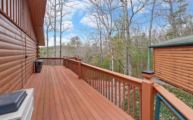 530 Bear Paw Church Rd, Murphy, NC 28906 - view of wooden deck