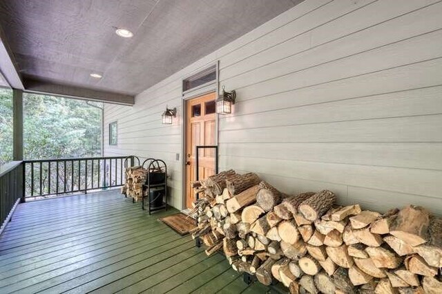 bedroom featuring hardwood / wood-style floors and ceiling fan