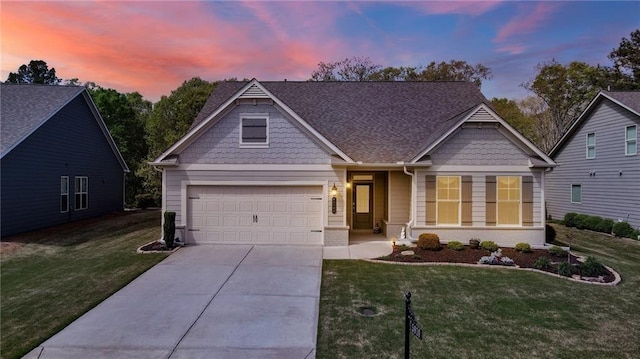 5910 Stellata Cir, Cumming, GA 30028 - view of front facade featuring a garage, driveway, and a front yard