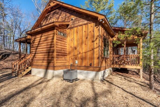 view of property exterior featuring cooling unit