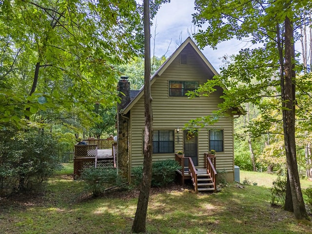 view of rear view of property