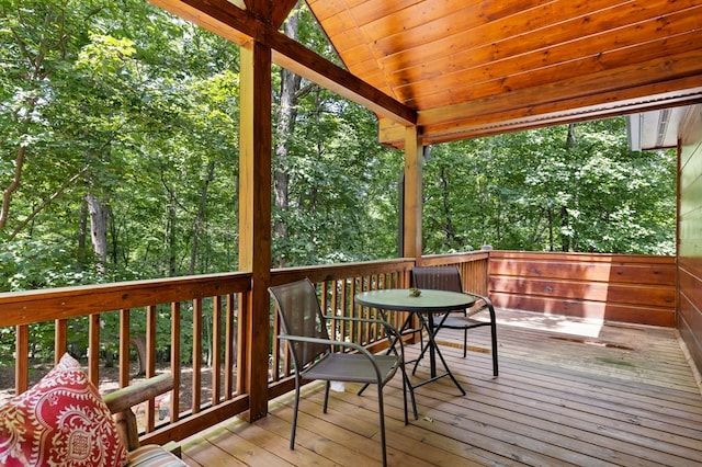 view of wooden terrace