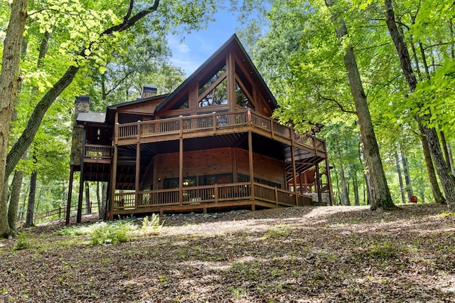 view of rear view of property