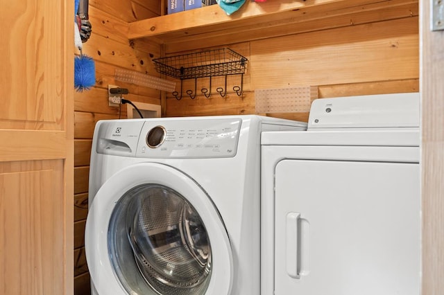 laundry area featuring separate washer and dryer
