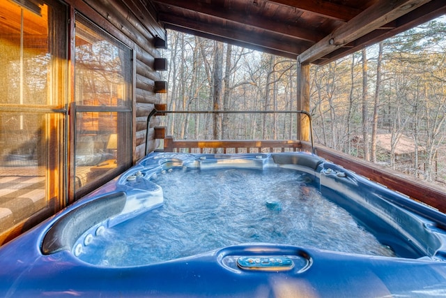 57 Coffee Pot Dr, Blue Ridge, GA 30513 - view of pool featuring a hot tub