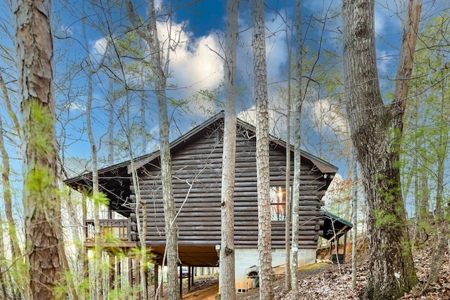 57 Coffee Pot Dr, Blue Ridge, GA 30513 - view of side of home featuring log siding