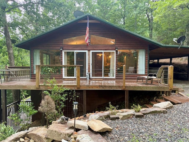 149 Poormans Trl, Murphy, NC 28906 - rear view of property with a deck