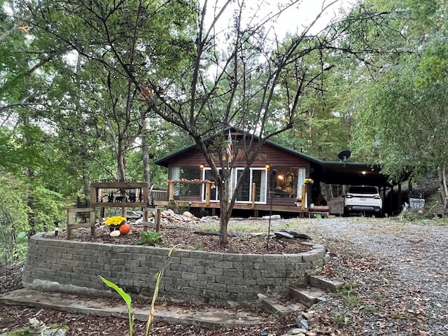 149 Poormans Trl, Murphy, NC 28906 - rear view of house with a view of trees