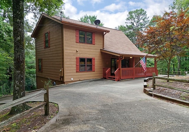 view of front of home