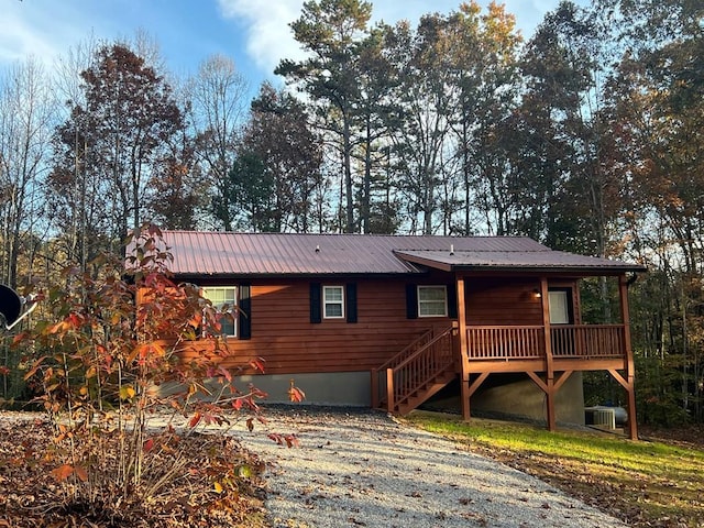 view of rear view of property