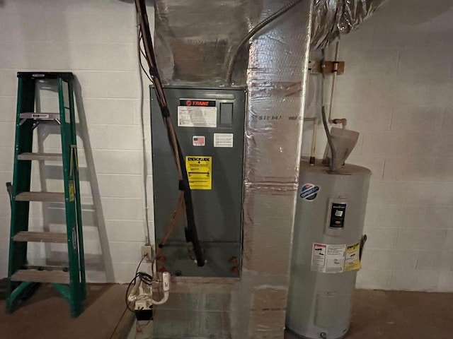 utilities featuring electric water heater