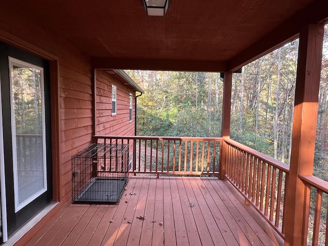 view of wooden terrace