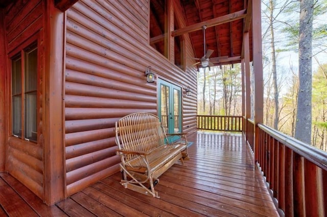 view of deck