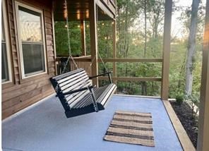 view of sunroom