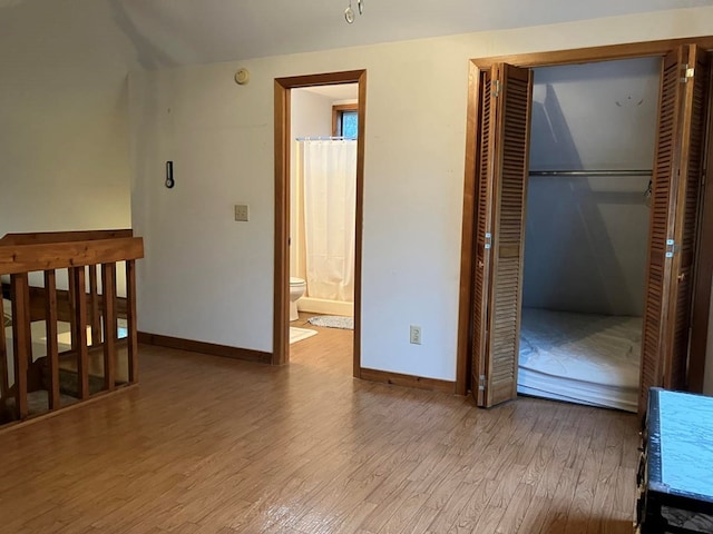 147 Holly Ridge Ln, Murphy, NC 28906 - bedroom with ensuite bathroom, light hardwood / wood-style floors, and a closet