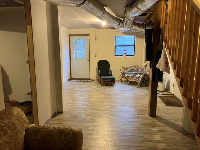 147 Holly Ridge Ln, Murphy, NC 28906 - basement featuring light hardwood / wood-style flooring