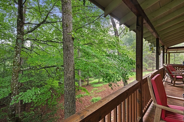 80 Stegall Mill Rdg, Ellijay, GA 30536 - view of wooden terrace