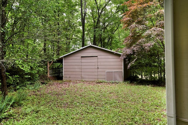 249 Chatuge Woods Dr, Hayesville, NC 28904 - view of shed featuring a view of trees