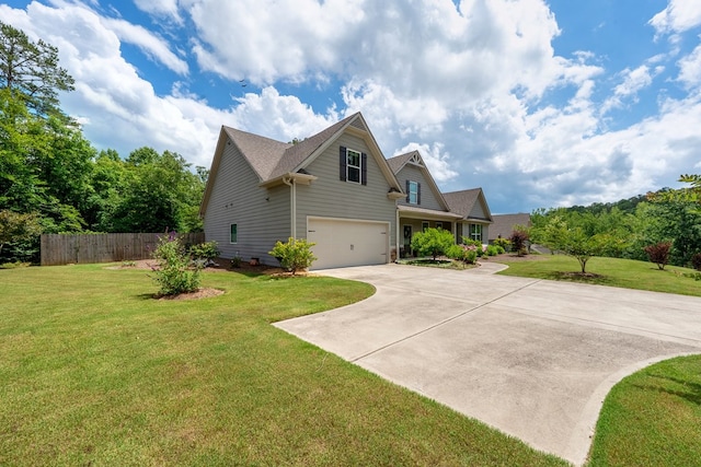 56 Highland Pointe Dr, Ellijay, GA 30536 - view of side of home featuring an attached garage and concrete driveway