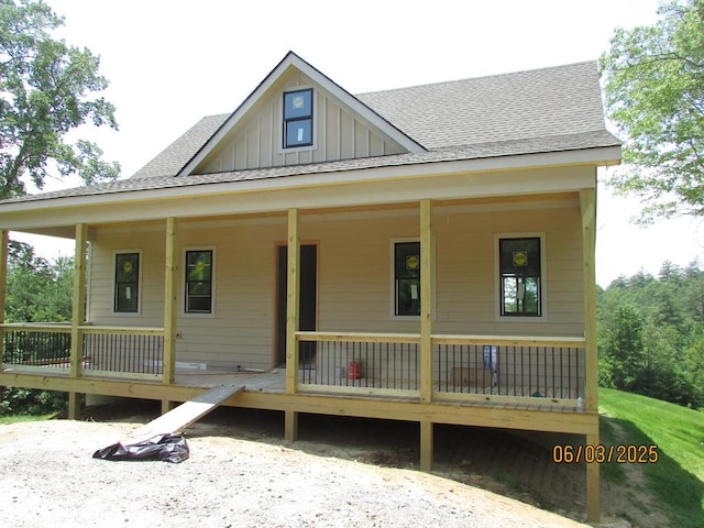 12 Shelton Springs S/D, Hayesville, NC 28904 - farmhouse featuring board and batten siding, a porch, and roof with shingles
