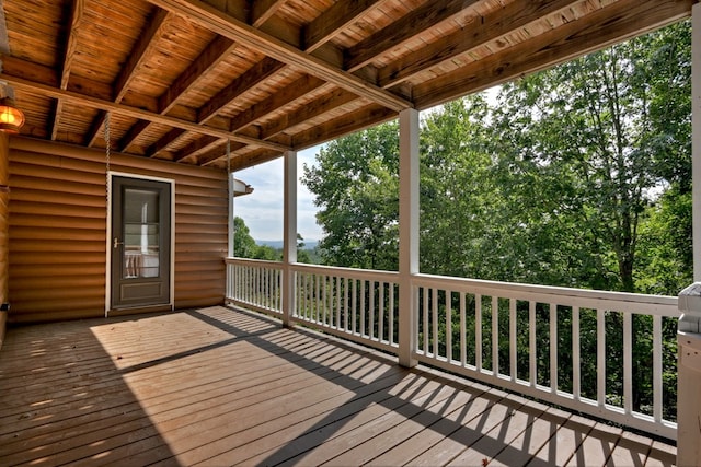 view of deck