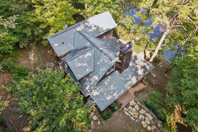 bird's eye view featuring a rural view