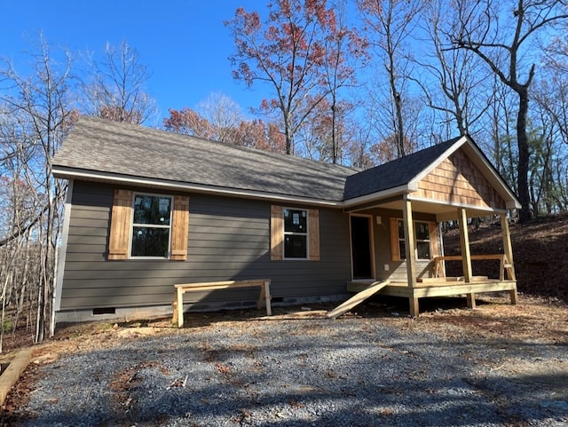 view of front of home featuring a porch