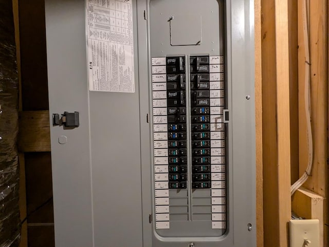 utility room featuring electric panel