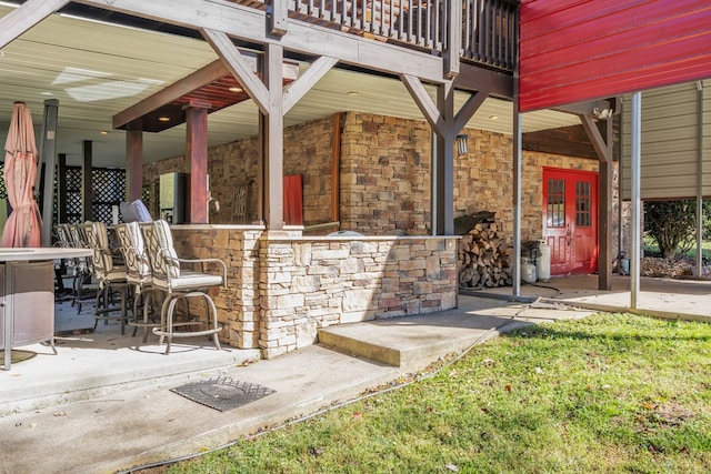 32 Mountain Meadows Dr, Hayesville, NC 28904 - view of patio