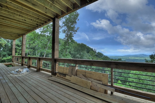 view of wooden terrace