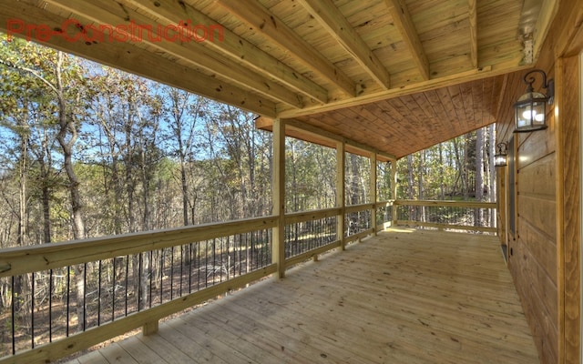 view of wooden terrace