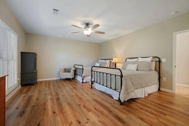 159 Cinnamon Fern Ln, Big Canoe, GA 30143 - bedroom with light wood-style floors, baseboards, and ceiling fan
